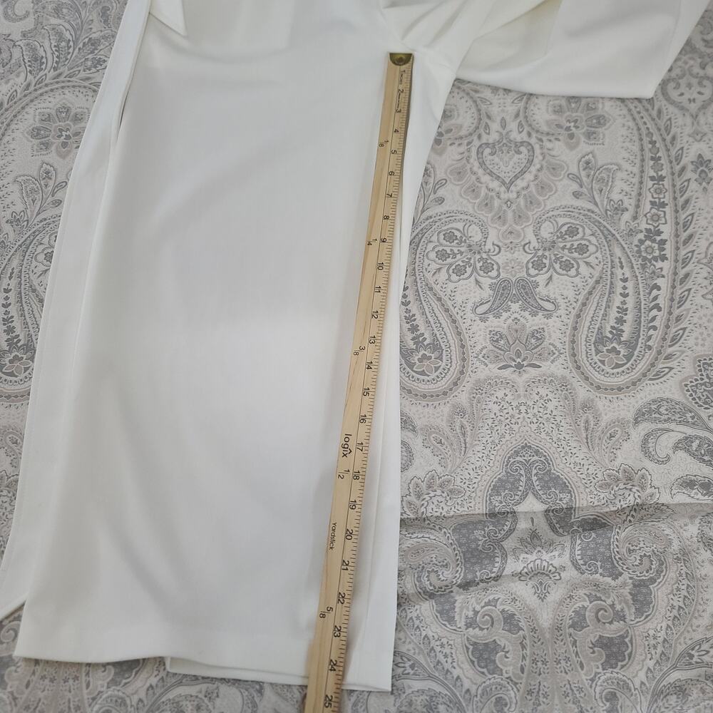 Andrew Marc sleeveless wide leg ladies jumpsuit Ivory size 6 wedding resort wear - Picture 5 of 9